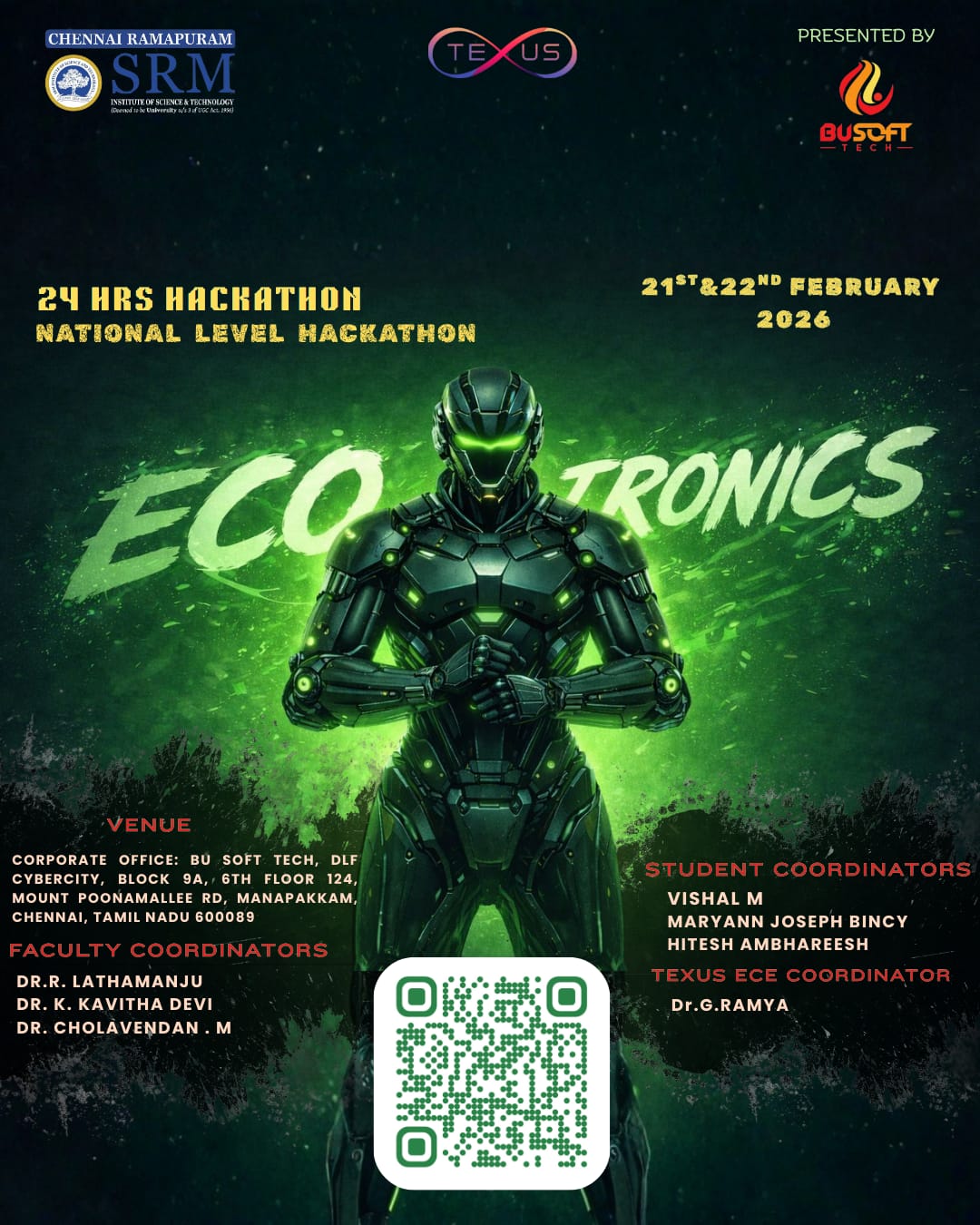 ECO-TRONICS 2026 Hackathon Poster 